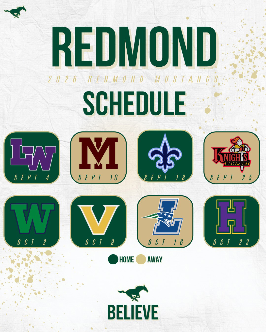 2026 Varsity Schedule